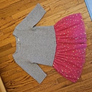 Textured sweatshirt dress